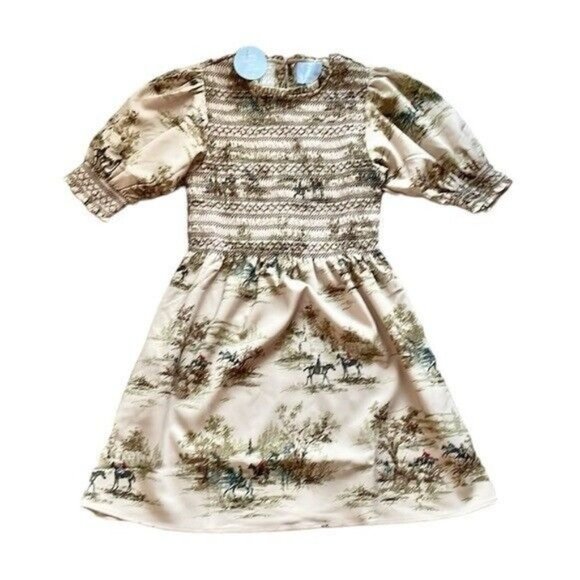 Hill House Vivi Nap Dress in Equestrian Toile stretch crepe size small - Picture 4 of 8